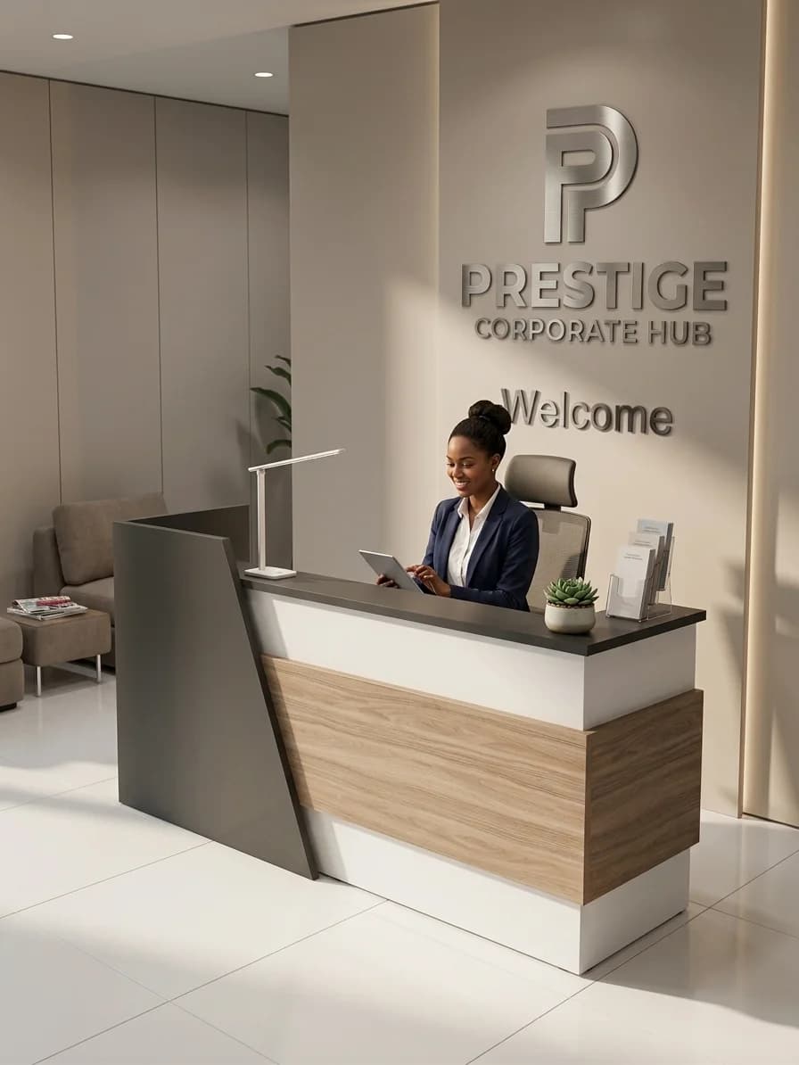 Apex Asymmetric Reception Desk